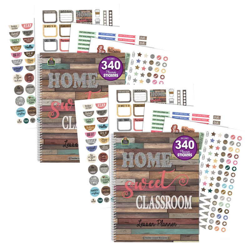 TEACHER CREATED RESOURCES - Home Sweet Classroom Lesson Planner, Pack of 2