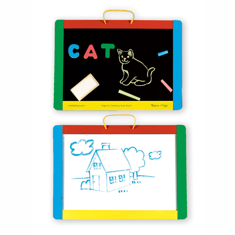 MELISSA & DOUG - Magnetic Chalkboard and Dry-Erase Board Set