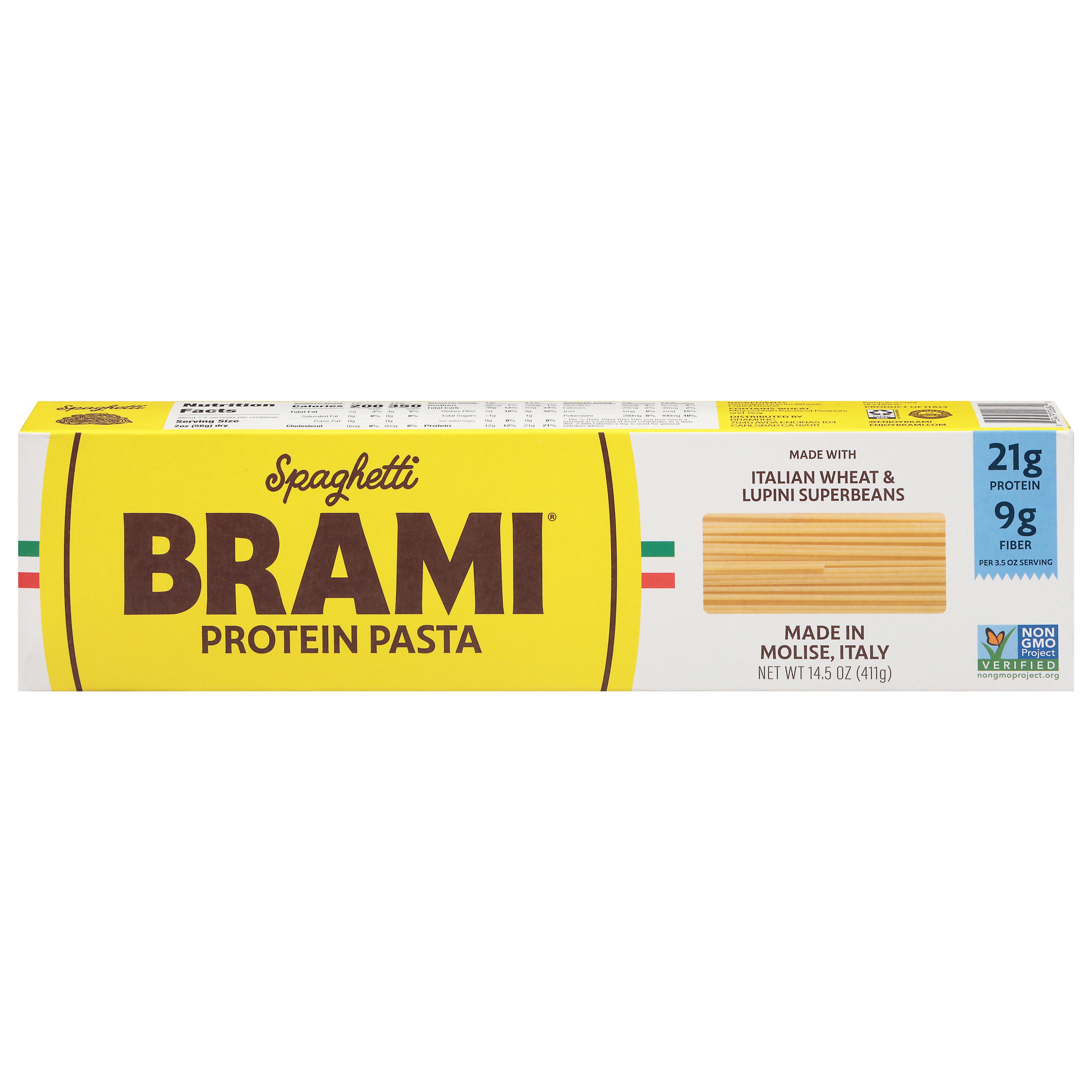 Brami Spaghetti Protein Pasta 14.5 oz - Case of 20
