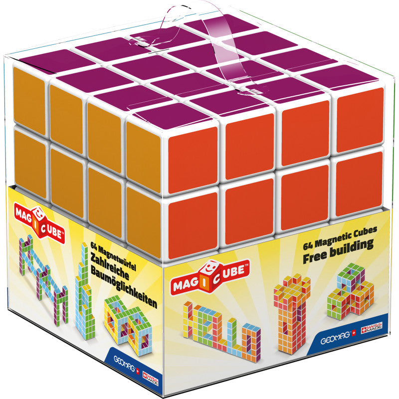 GEOMAG - Magicube™ - 64 Piece Multicolored Free Building Set