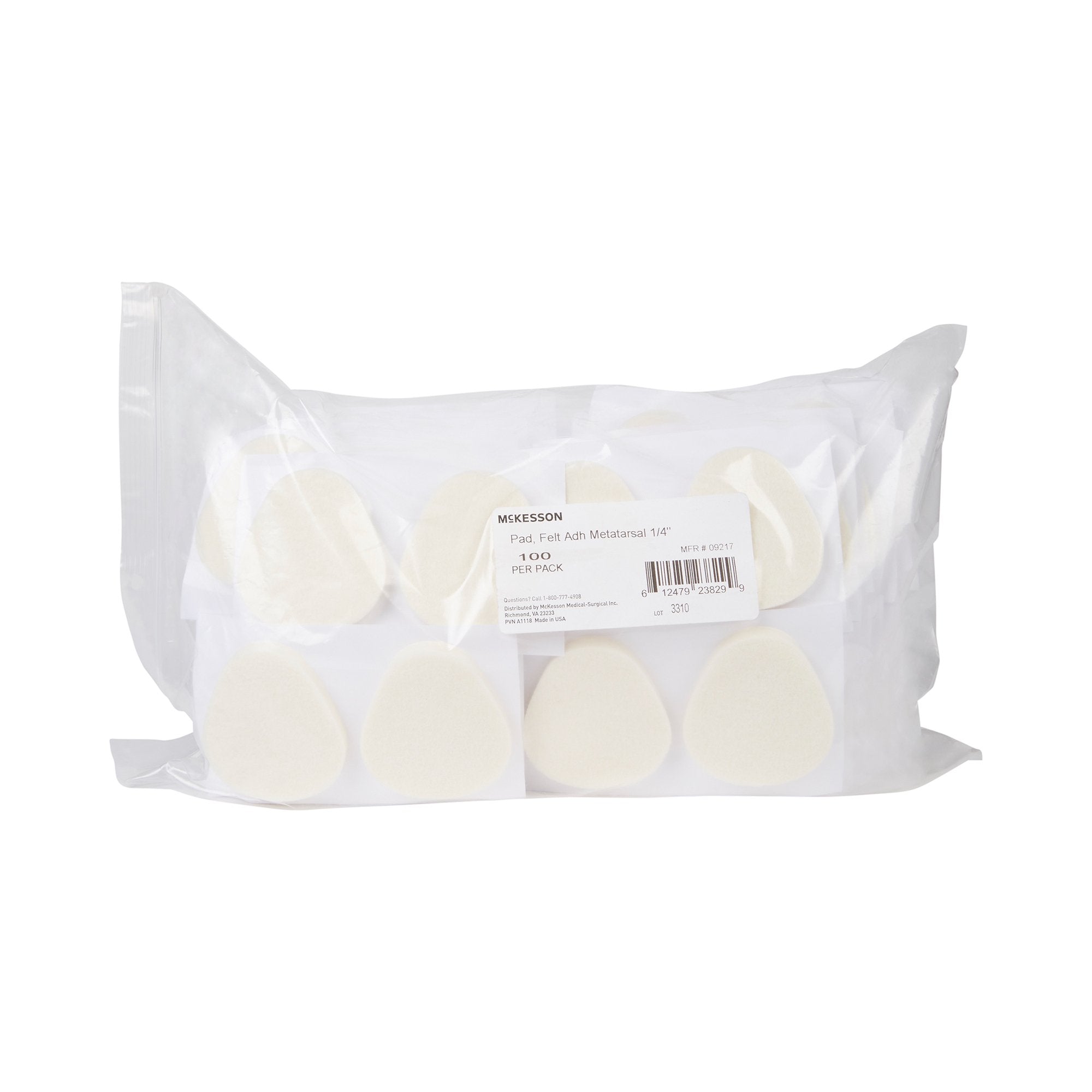 McKesson Brand - Protective Pad McKesson Size 106 - Large Adhesive Foot [100/PK] (1111081_PK)