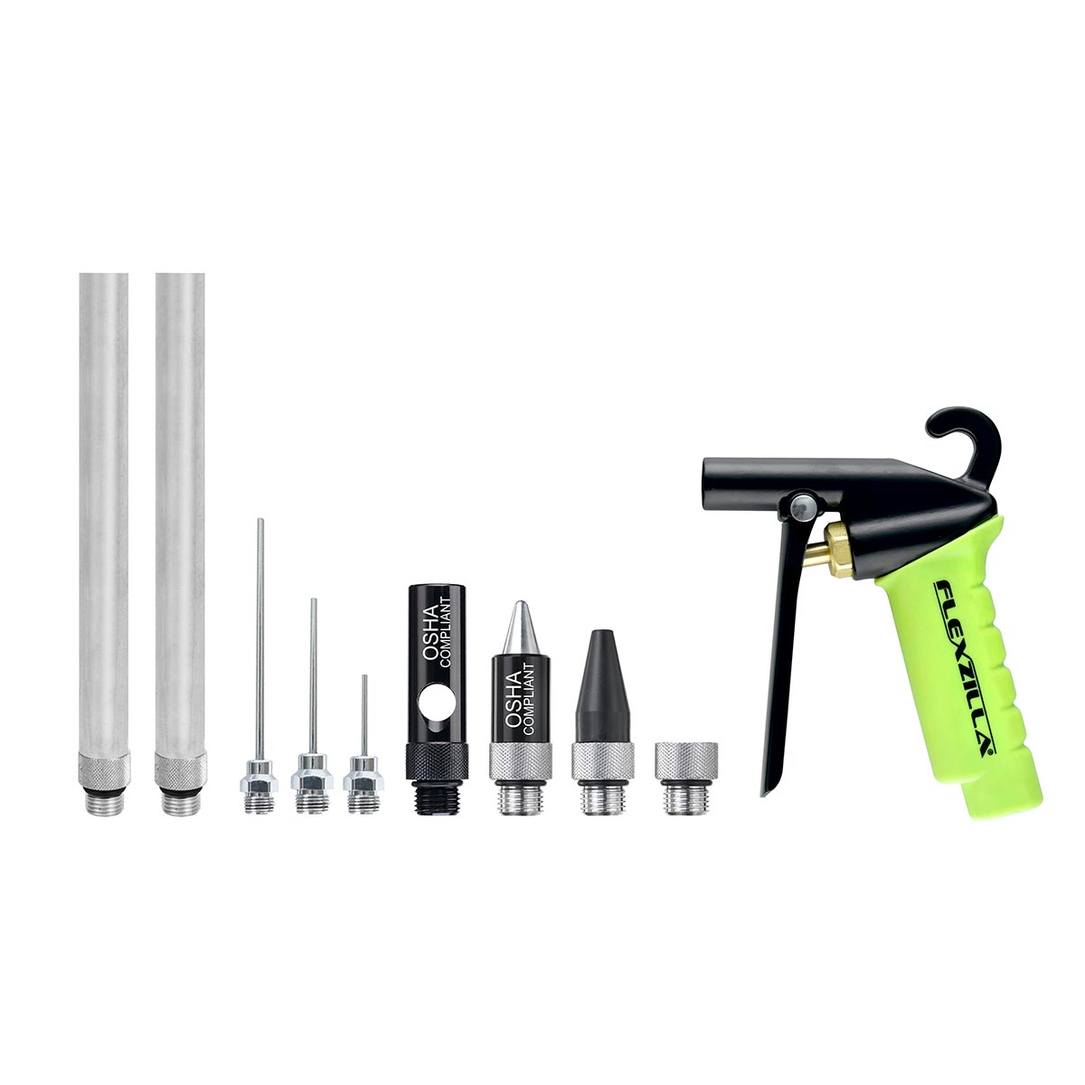 Flexzilla X1‚Ñ¢ Blow Gun Kit ZillaGreen (10-Piece)