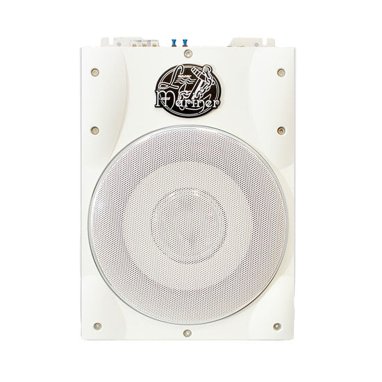 Lanzar Marine Low-Profile 8‚Äù Amplified Enclosure (White)