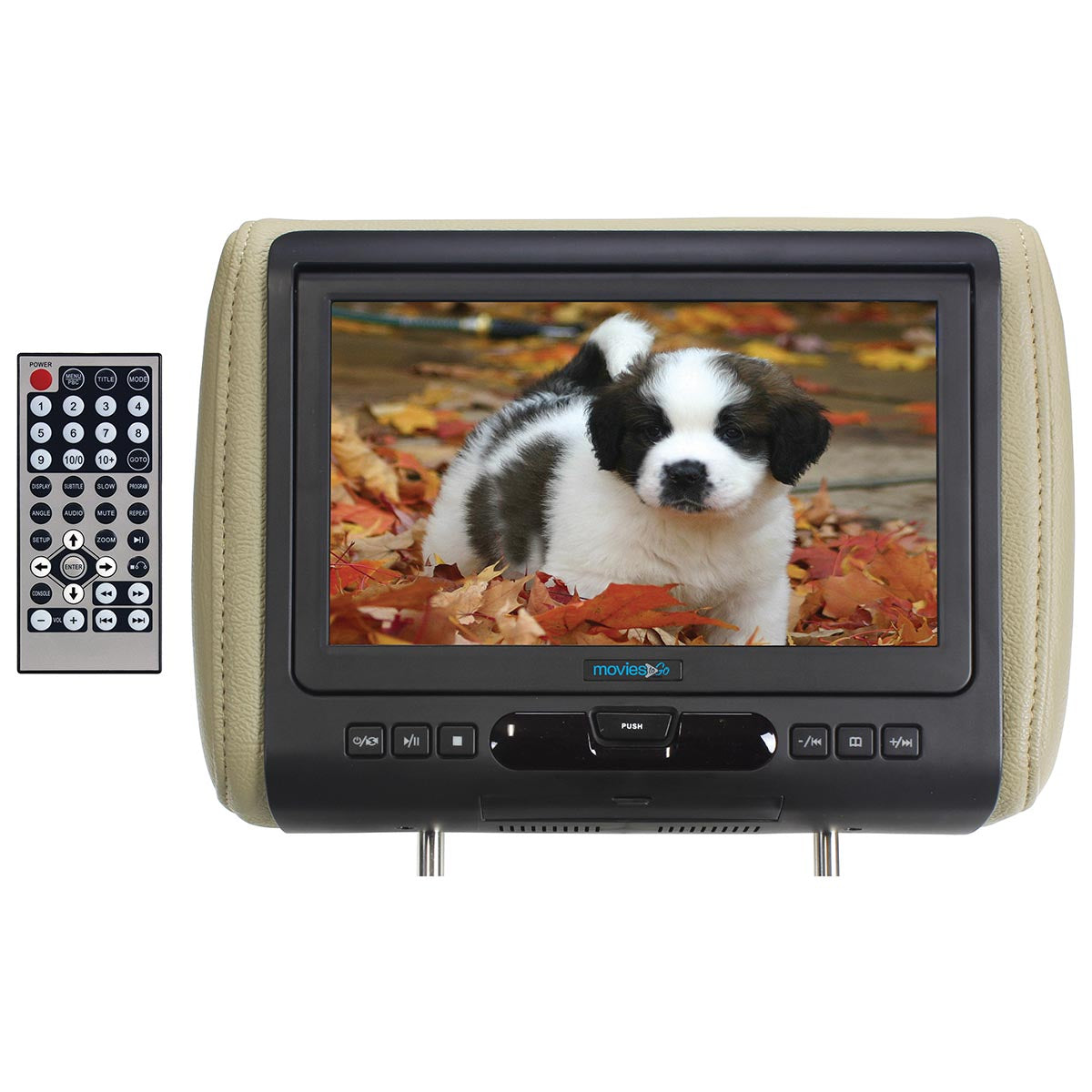 Movies to Go - Single 9‚Äù Headrest w/DVDHDMI Input & 3 Color Skins