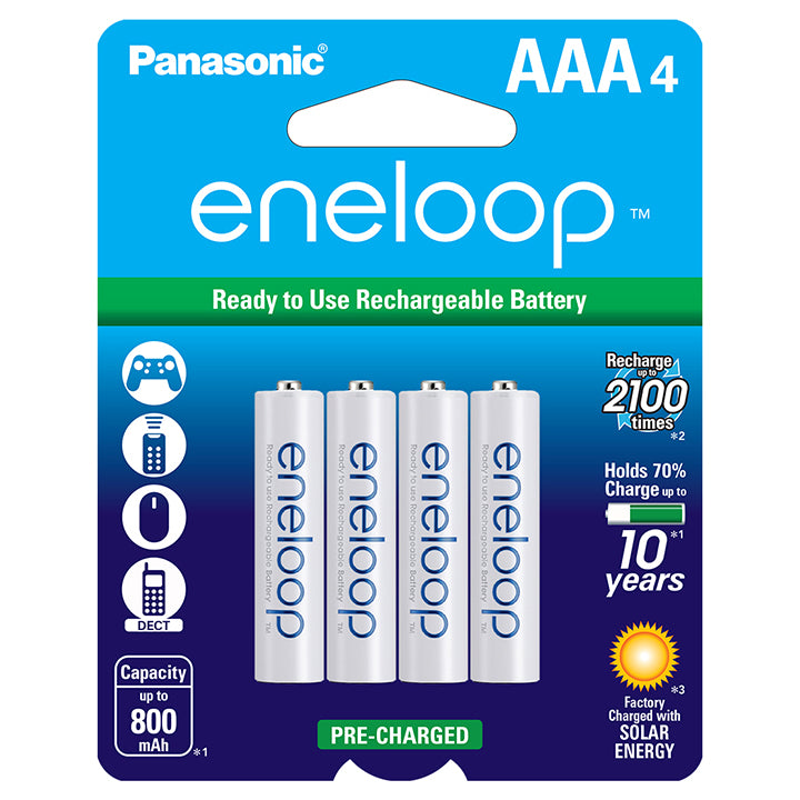 Panasonic Eneloop "AAA" Rechargable Batteries (4-Pack)