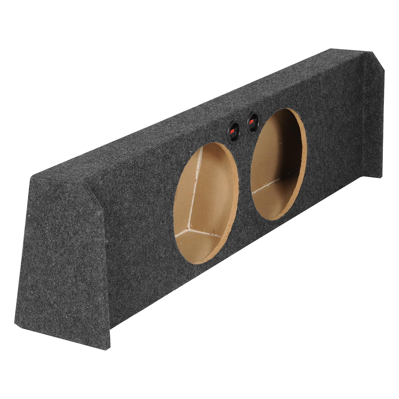 QPower Dual 10" Sealed Empty Woofer Enclosure-Ford '09-'24 F-150 Super Crewselect '17-'24 F-250/350