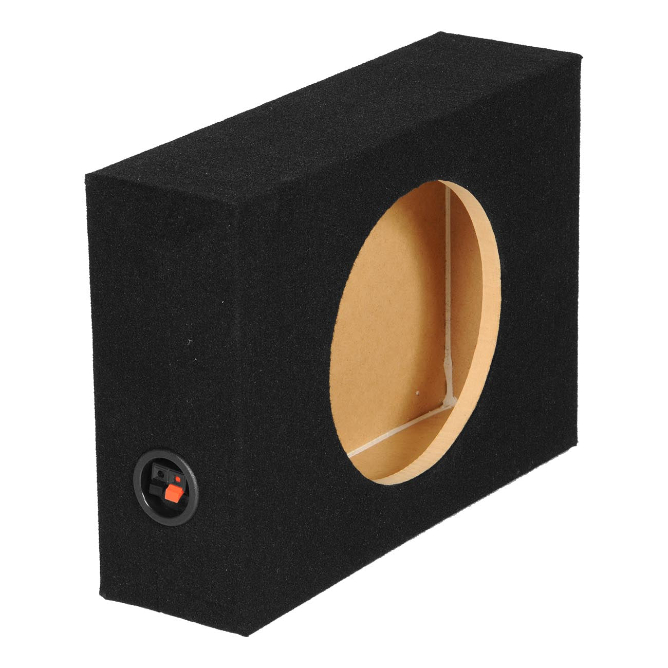 Qpower Single 10‚Ä≥ Shallow Mount Sealed Empty Woofer Enclosure