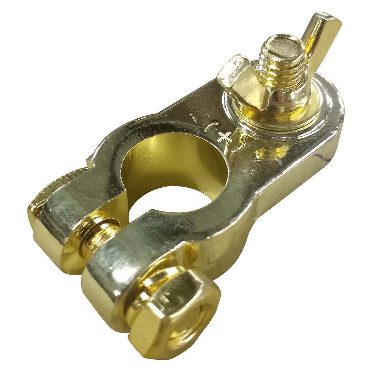 BATTERY TERMINAL AUDIOPIPE POSITIVE; GOLD PLATED