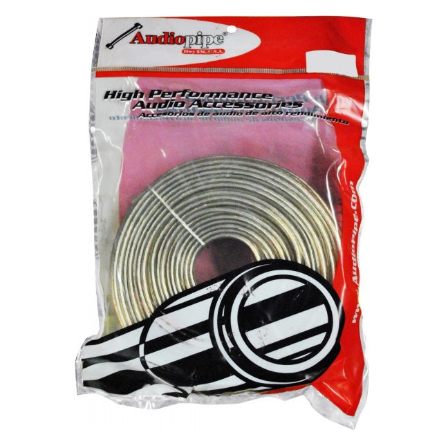 Audiopipe Speaker Wire 12-Gauge 25 Foot Poly Bagged - Clear Insulation