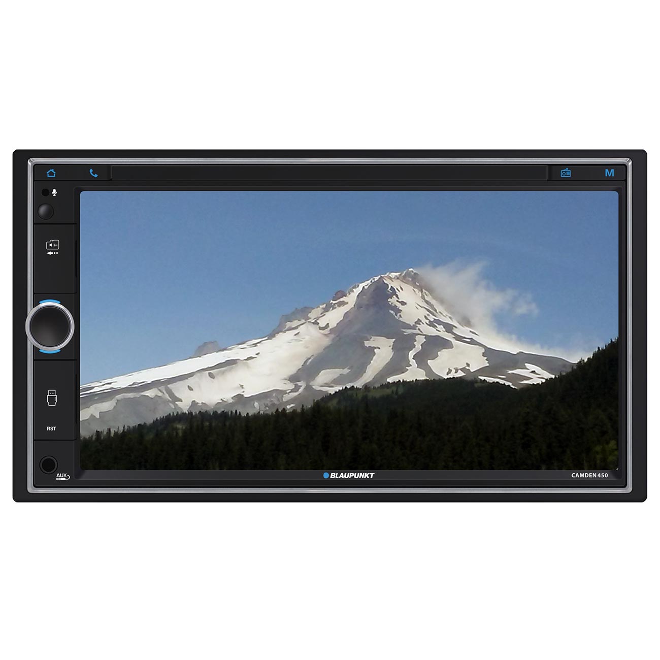 Blaupunkt 6.95‚Äù Double DIN Fixed Face Touchscreen Mechless Receiver with Bluetooth USB/SD Inputs an