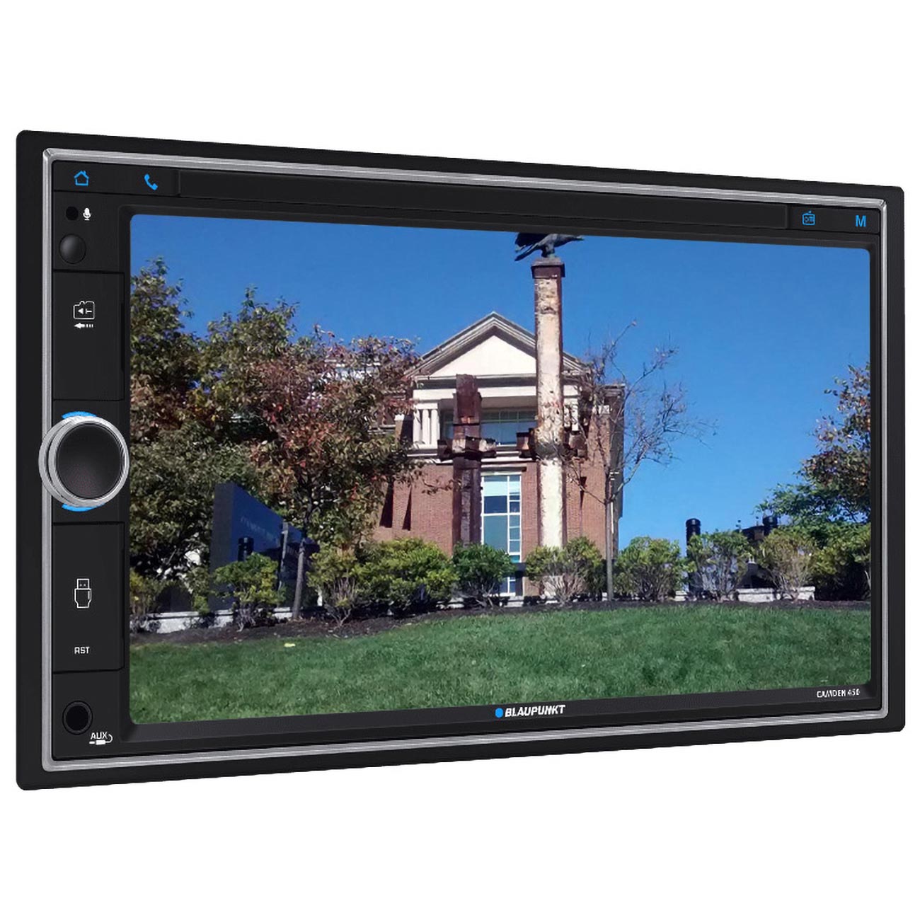 Blaupunkt 6.95‚Äù Double DIN Fixed Face Touchscreen Mechless Receiver with Bluetooth USB/SD Inputs an