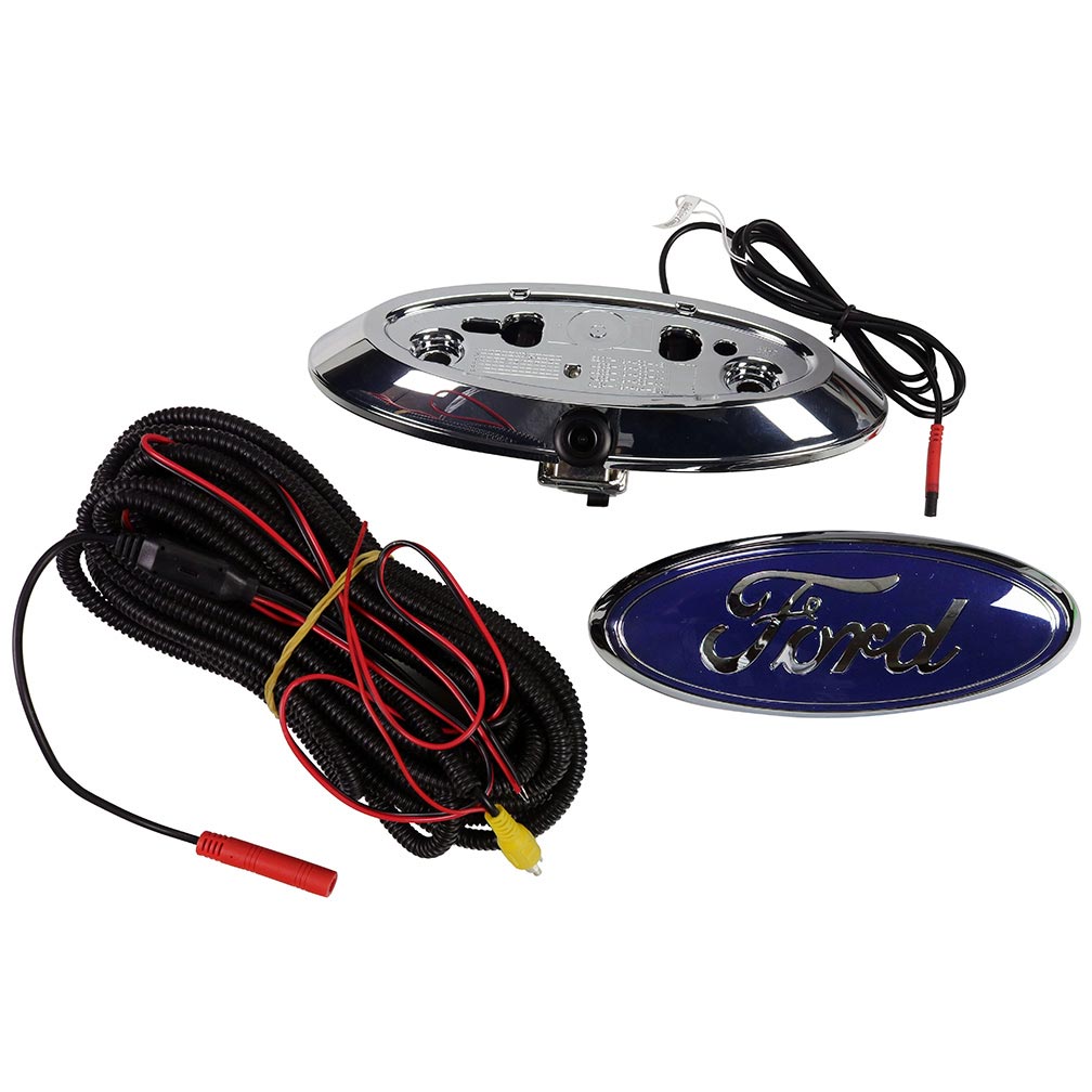 Crux Rearview Camera in Ford Emblem ‚Äì for select 2004-2014 Ford trucks