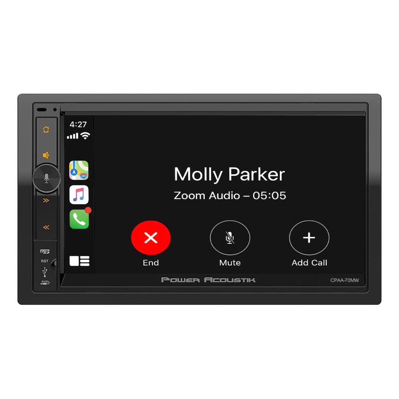 Power Acoustik 7‚Äù Double DIN Receiver with Wireless Apple CarPlay/Android Auto