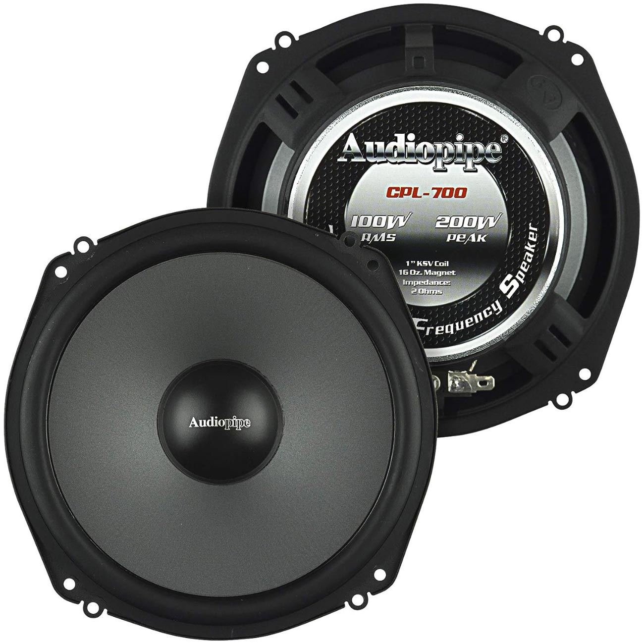 Audiopipe Shallow Mount 7‚Äù Low Mid Frequency Speaker (Pair)