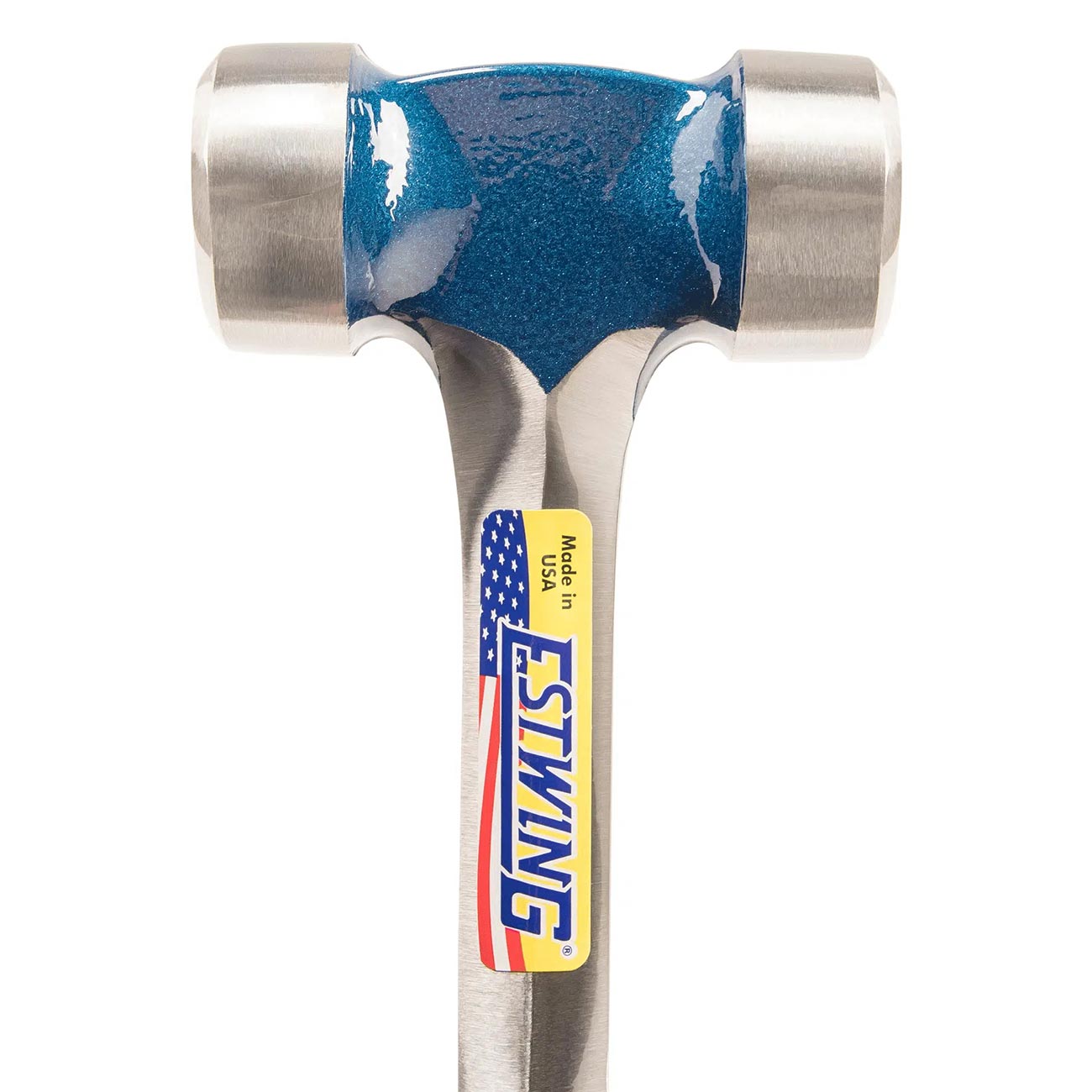 Estwing 40 oz. Smooth Face Lineman's Hammer with Blue Shock Reduction Grip