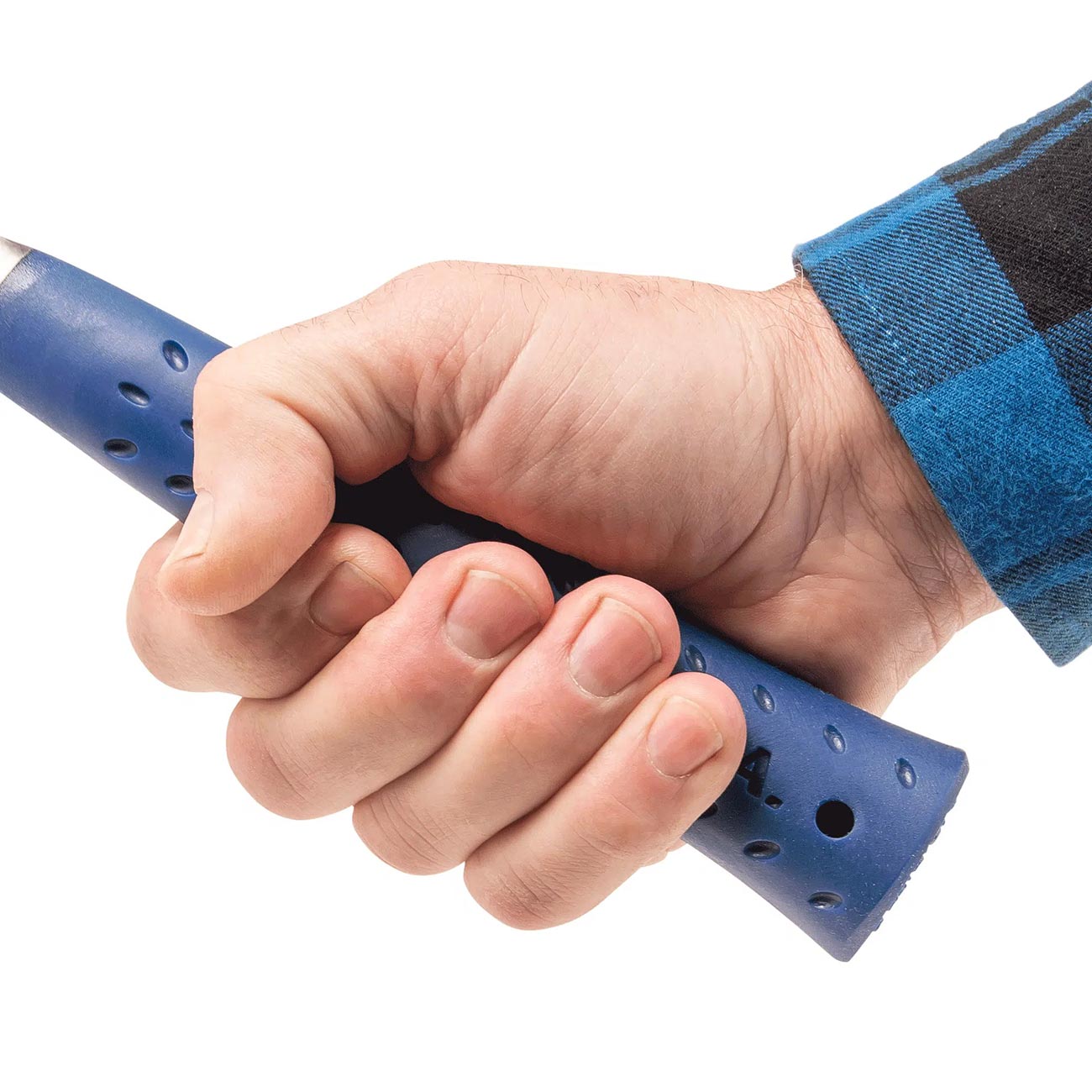 Estwing 40 oz. Smooth Face Lineman's Hammer with Blue Shock Reduction Grip
