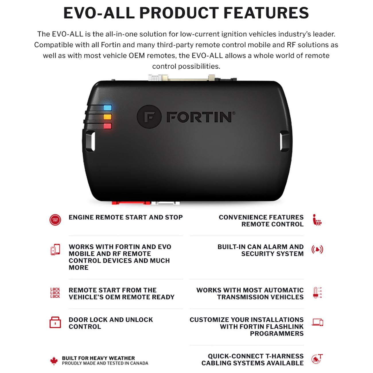 Fortin Remote Start Module and T-Harness for ‚Äô10-‚Äô22 GM Standard-Key Vehicles