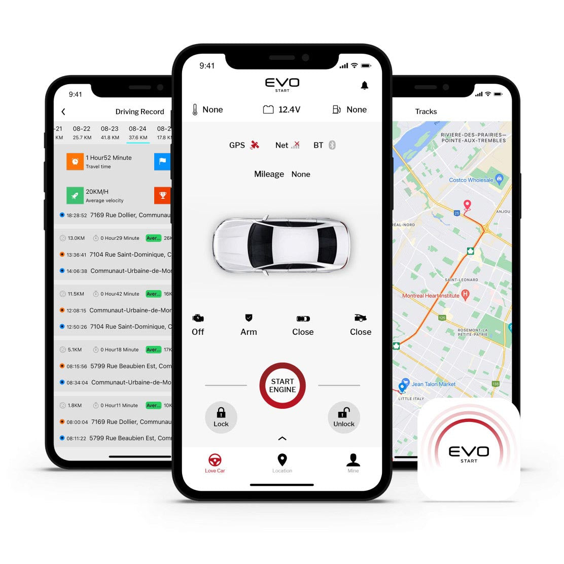 Fortin Smart Phone Interface - Remote Control Track Secure Interact with Vehicle from Phone