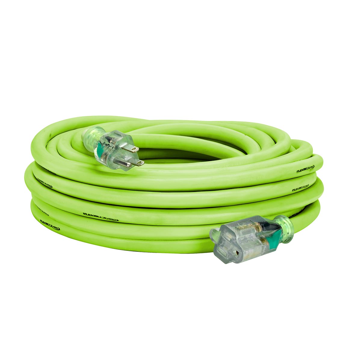 Flexzilla¬Æ Pro Extension Cord 10/3 AWG SJTW 50' Outdoor Lighted Plug ZillaGreen‚Ñ¢