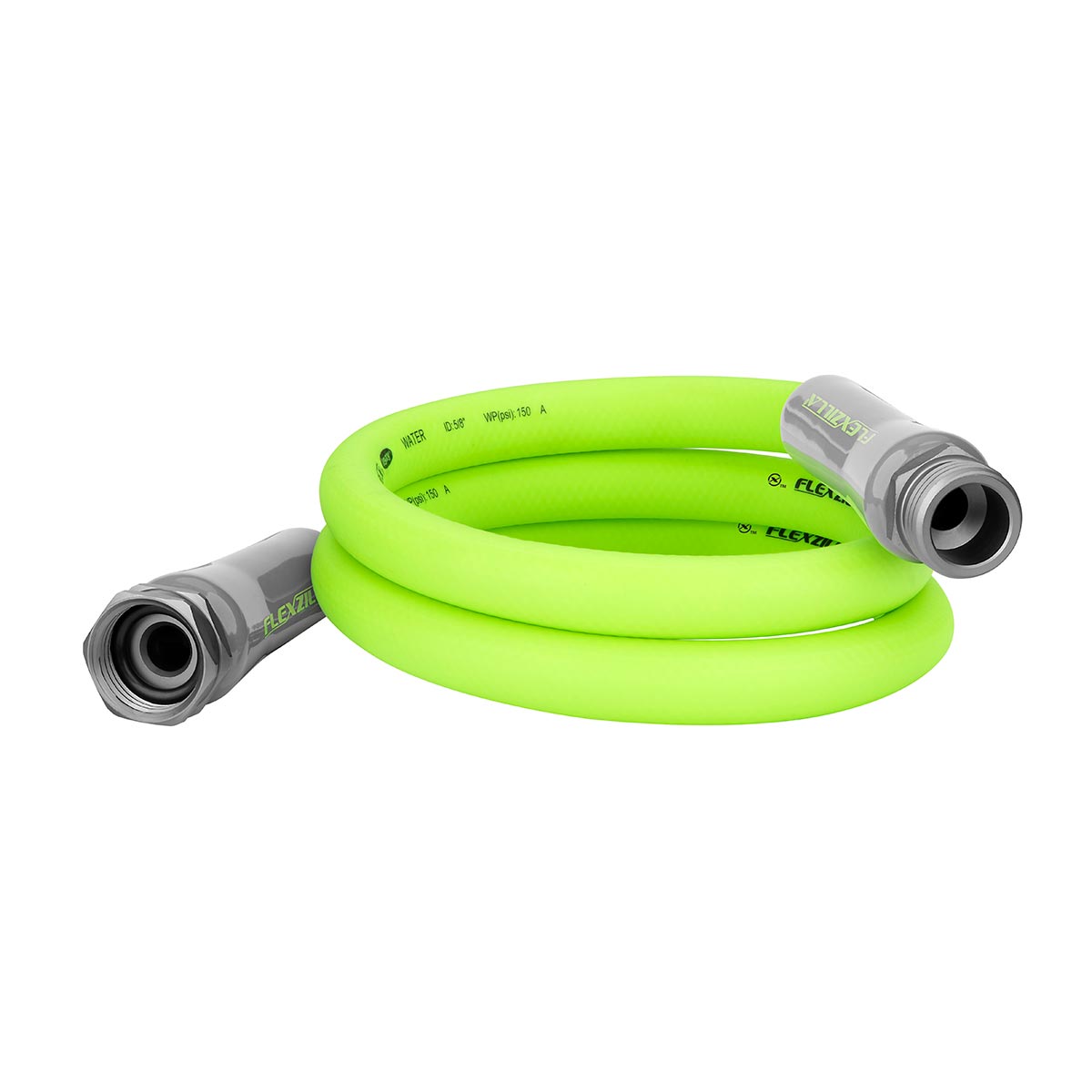 Flexzilla¬Æ Garden Lead-in Hose 5/8" x 5' 3/4" - 11 1/2 GHT Fittings ZillaGreen¬Æ