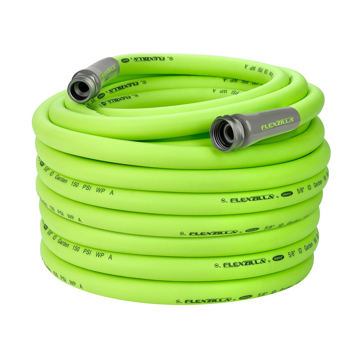 Flexzilla¬Æ Garden Hose 5/8" x 100' 3/4" - 11 1/2 GHT Fittings ZillaGreen¬Æ