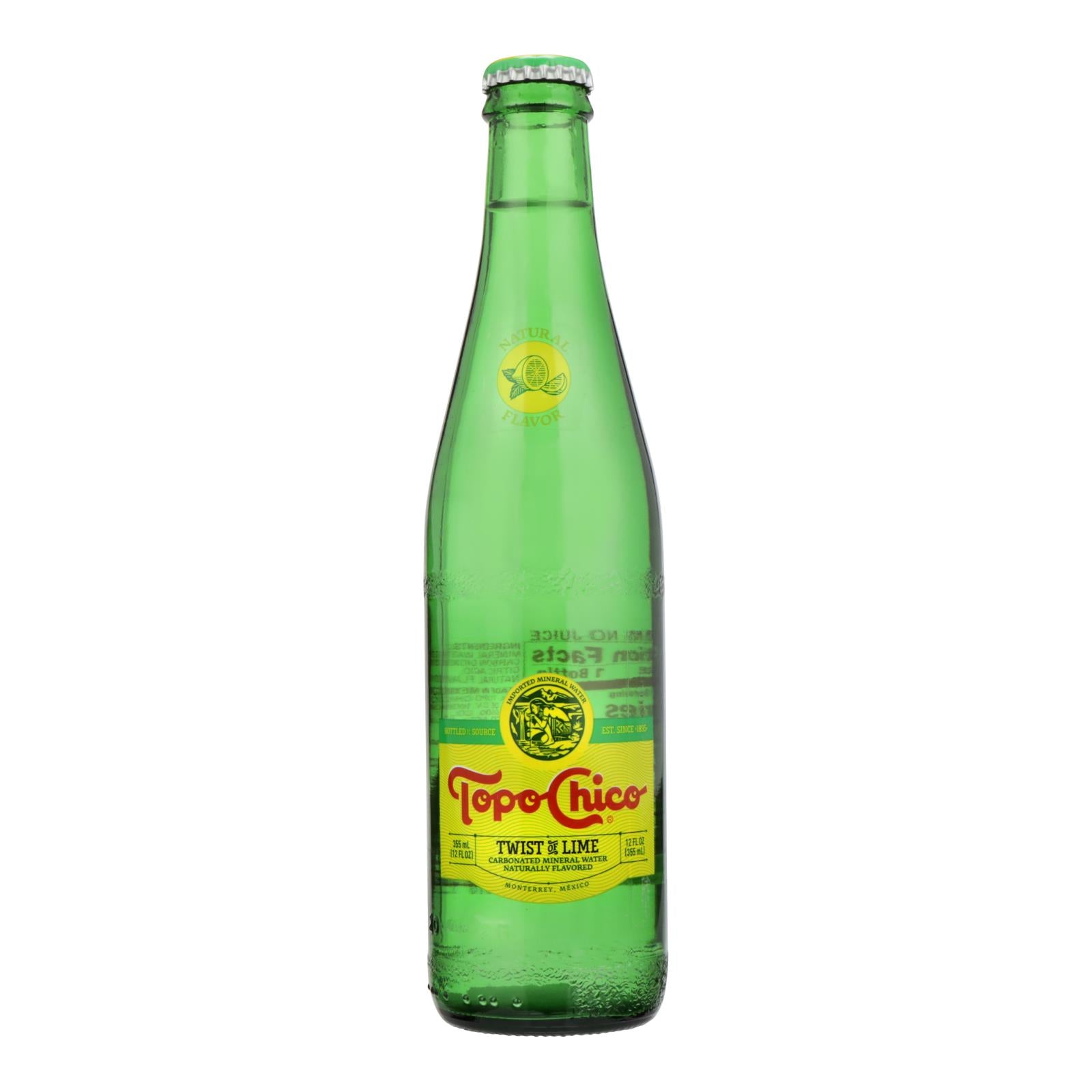 Topo Chico Water - Mineral - Lime - Case of 24 - 12 fl oz