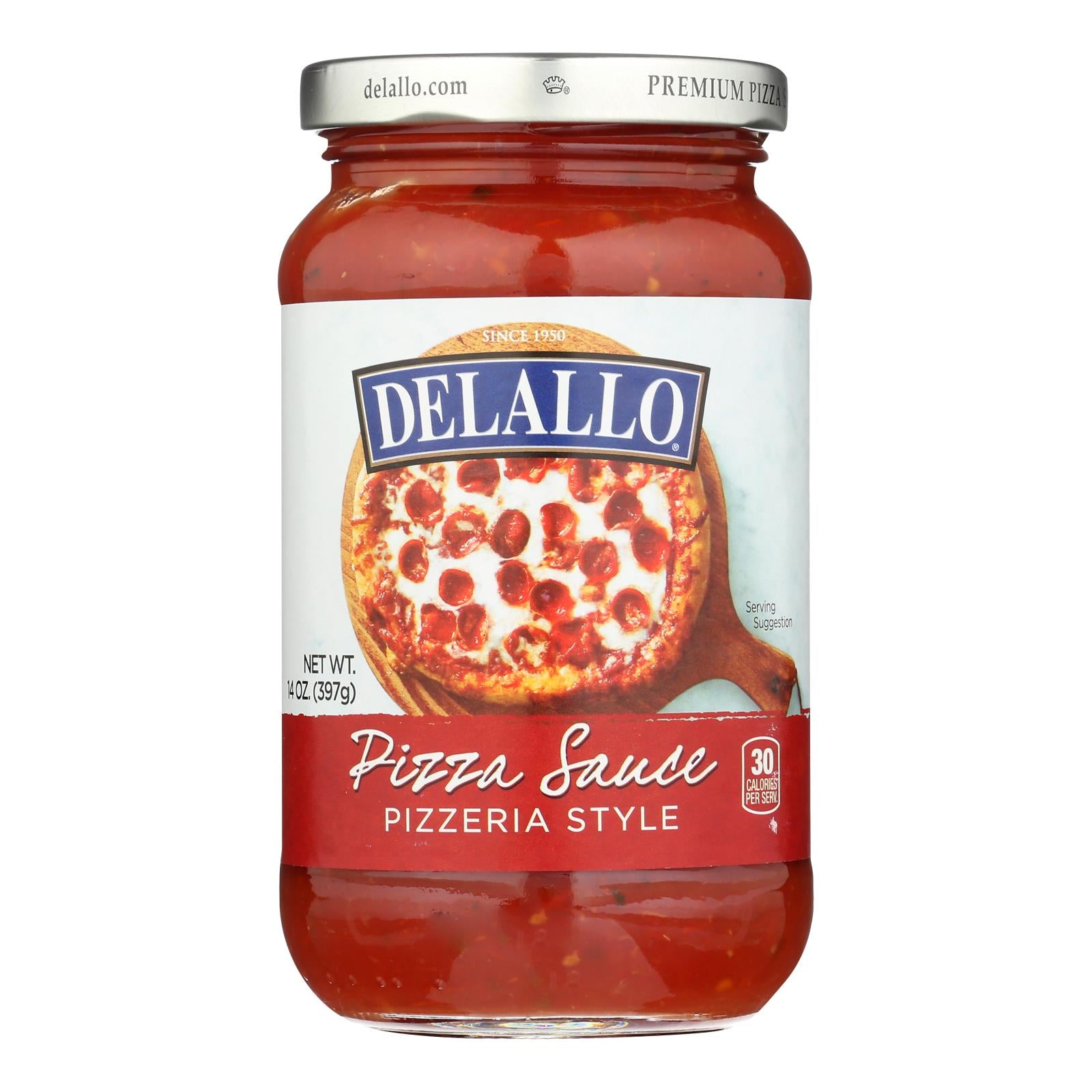 Delallo Fancy Pizza Sauce  - Case of 12 - 14 FZ