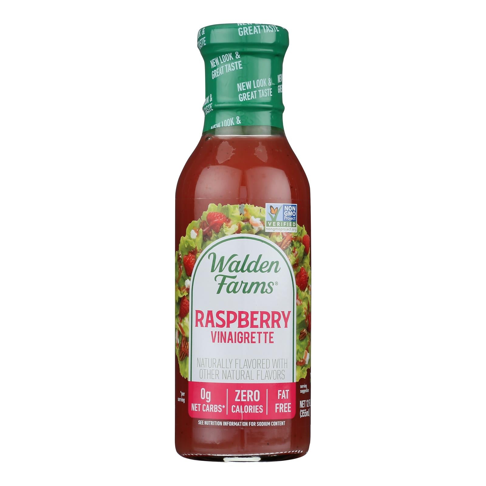 Walden Farms Vinaigrette - Raspberry - Case of 6 - 12 fl oz