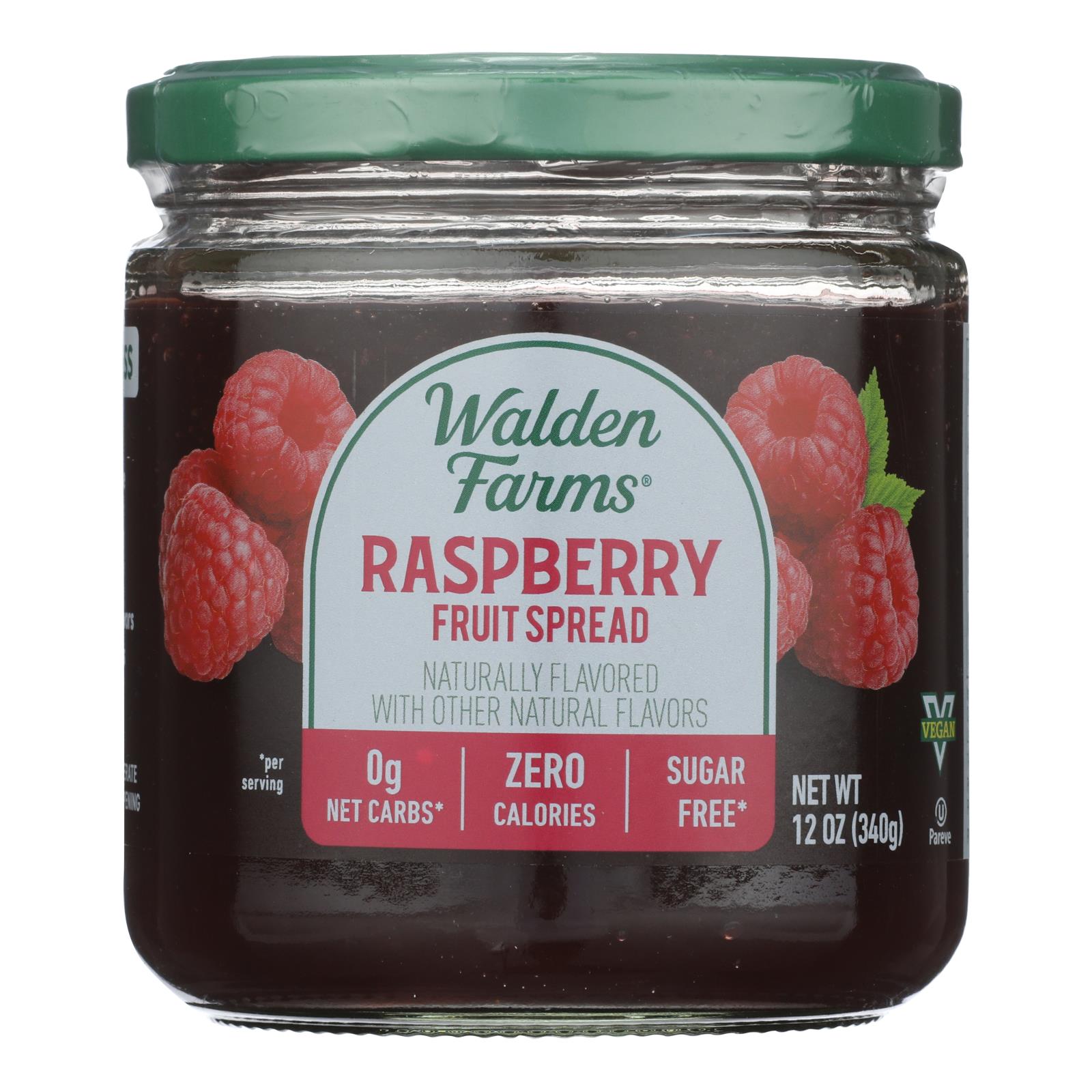 Walden Farms Fruit Spread, Raspberry  - Case of 6 - 12 OZ