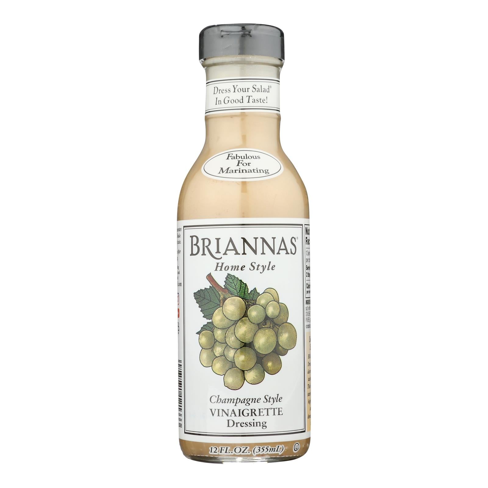Brianna's - Salad Dressing - Champagne Caper Vinaigrette - Case of 6 - 12 oz.