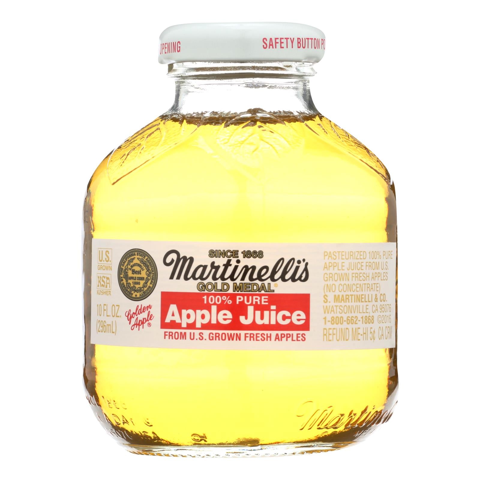 Martinelli's Apple Juice - Case of 24 - 10 Fl oz.