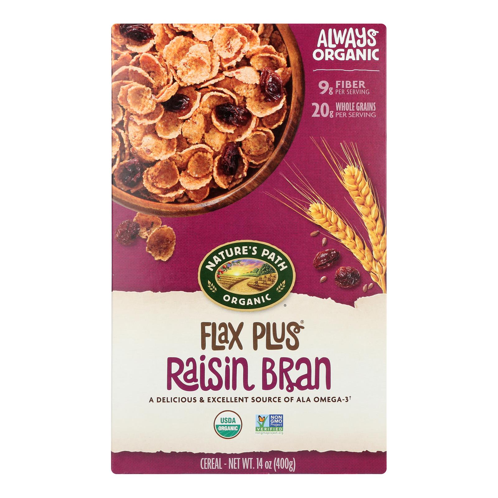 Nature's Path Flax Plus Raisin Bran  - 1 Each - 14 OZ
