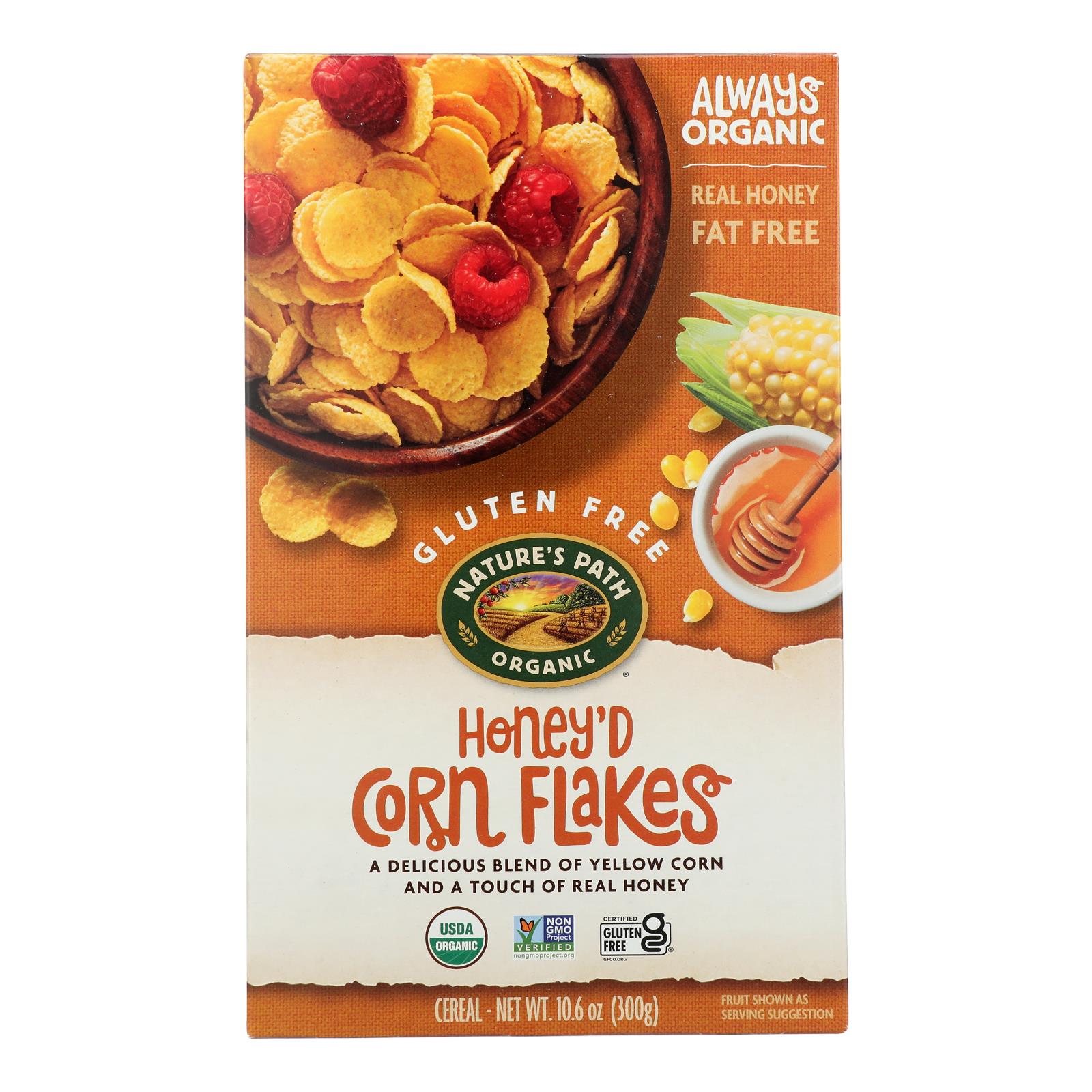 Nature's Path Organic Corn Flakes Cereal -Honey'D - 10.6 oz