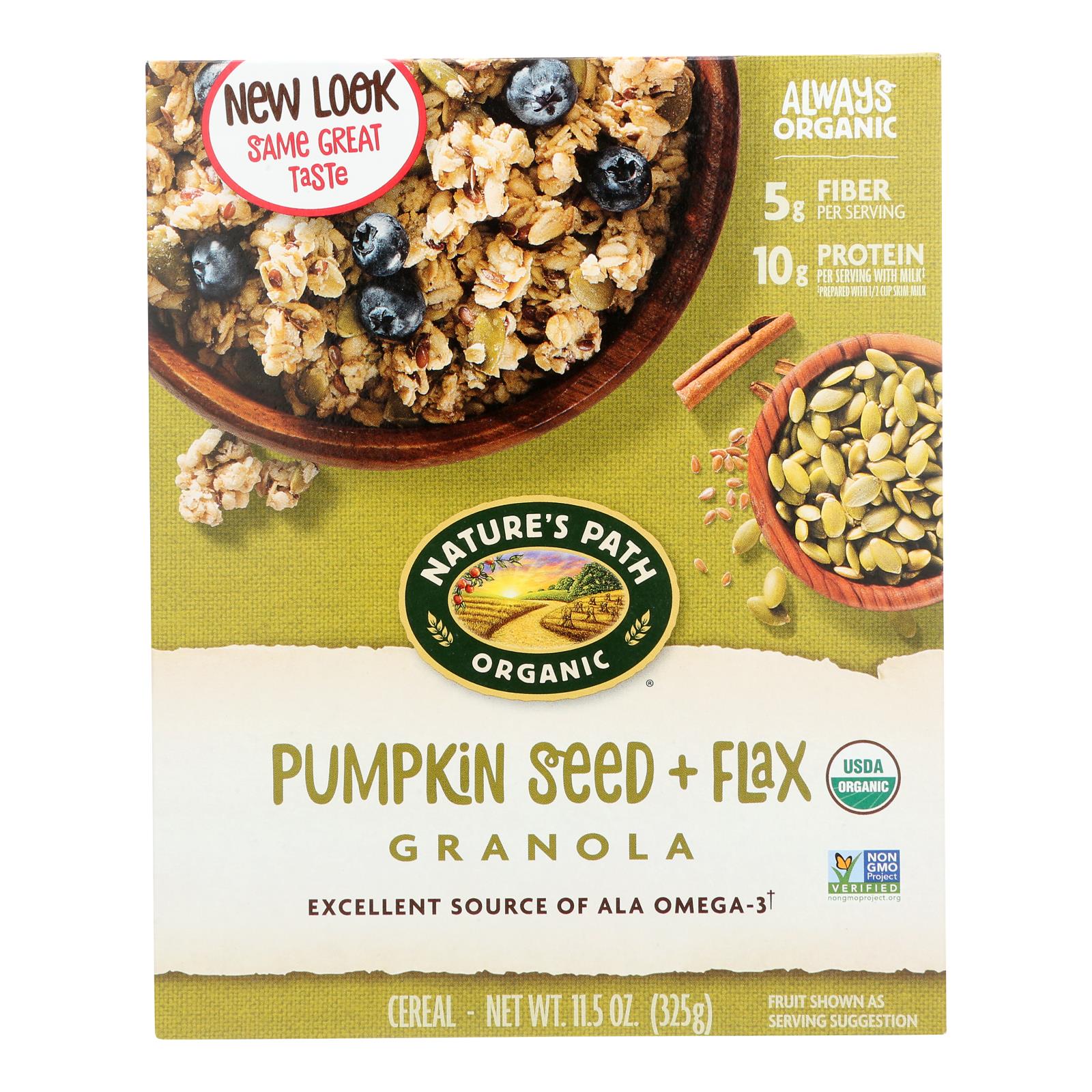 Nature's Path Pumpkin Flax Granola Flax Plus  - 1 Each - 11.5 OZ