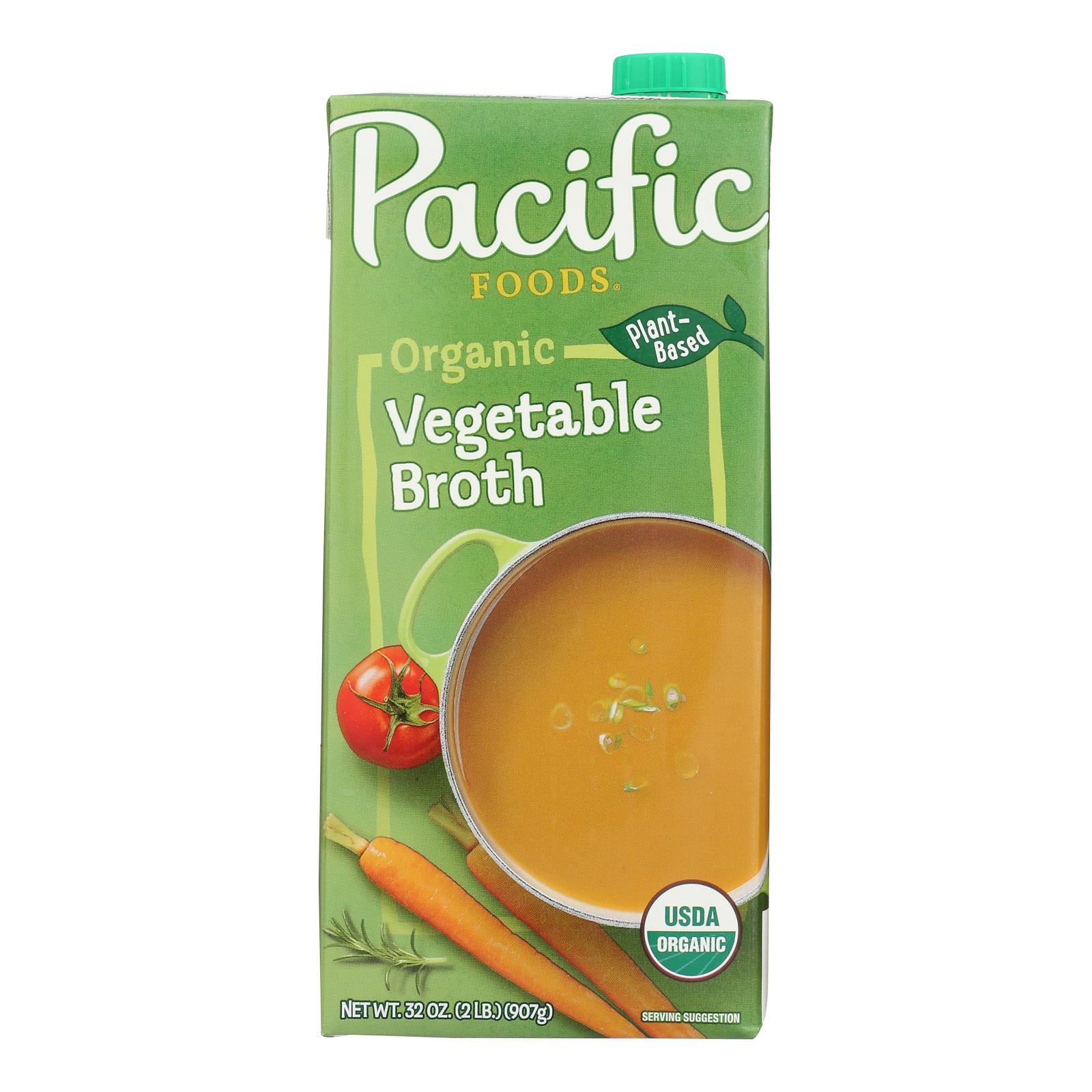 Pacific Natural Foods Organic Broth - Vegetable - 32 fl oz