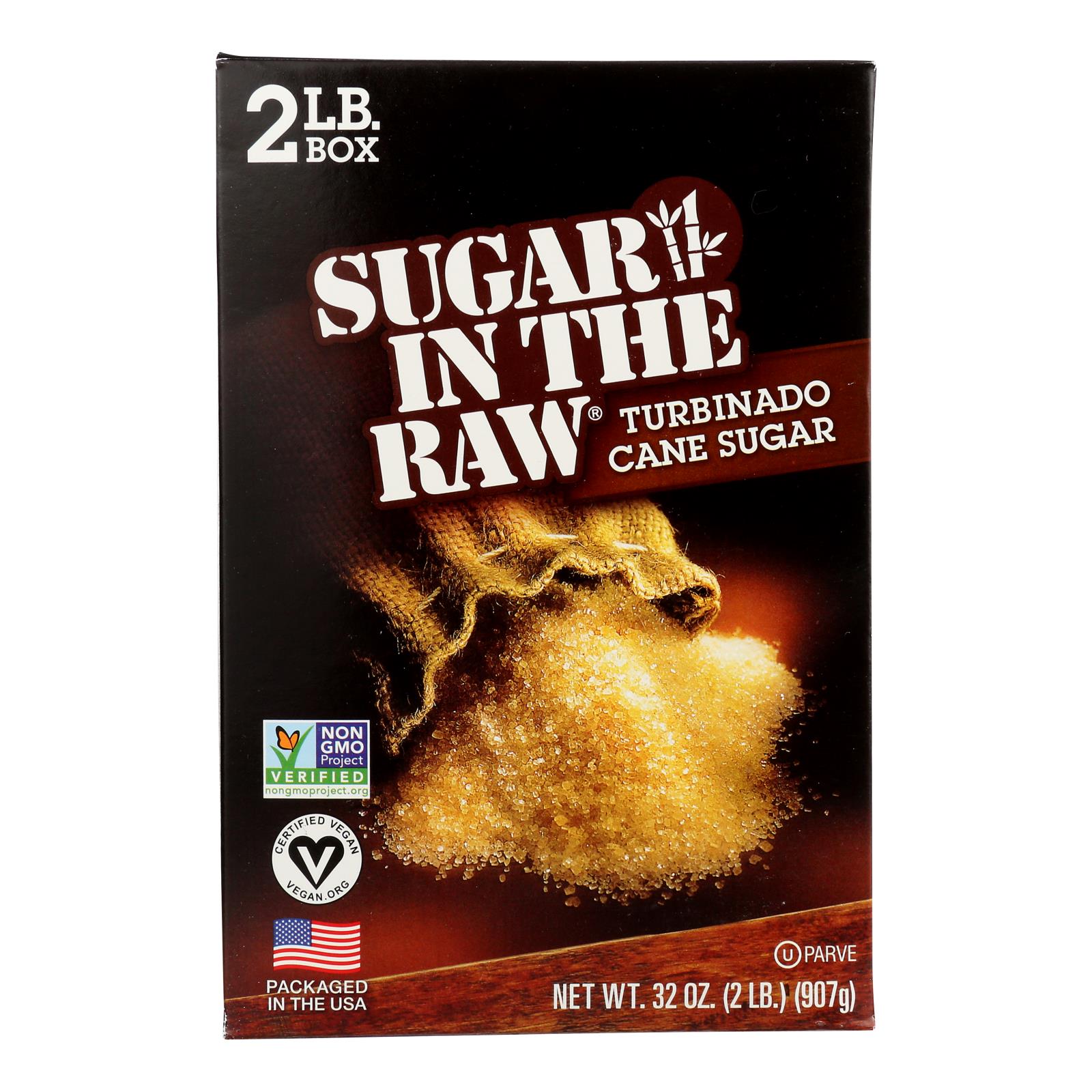 Sugar in The Raw Cane Sugar - 100% Natural - 2 lb.