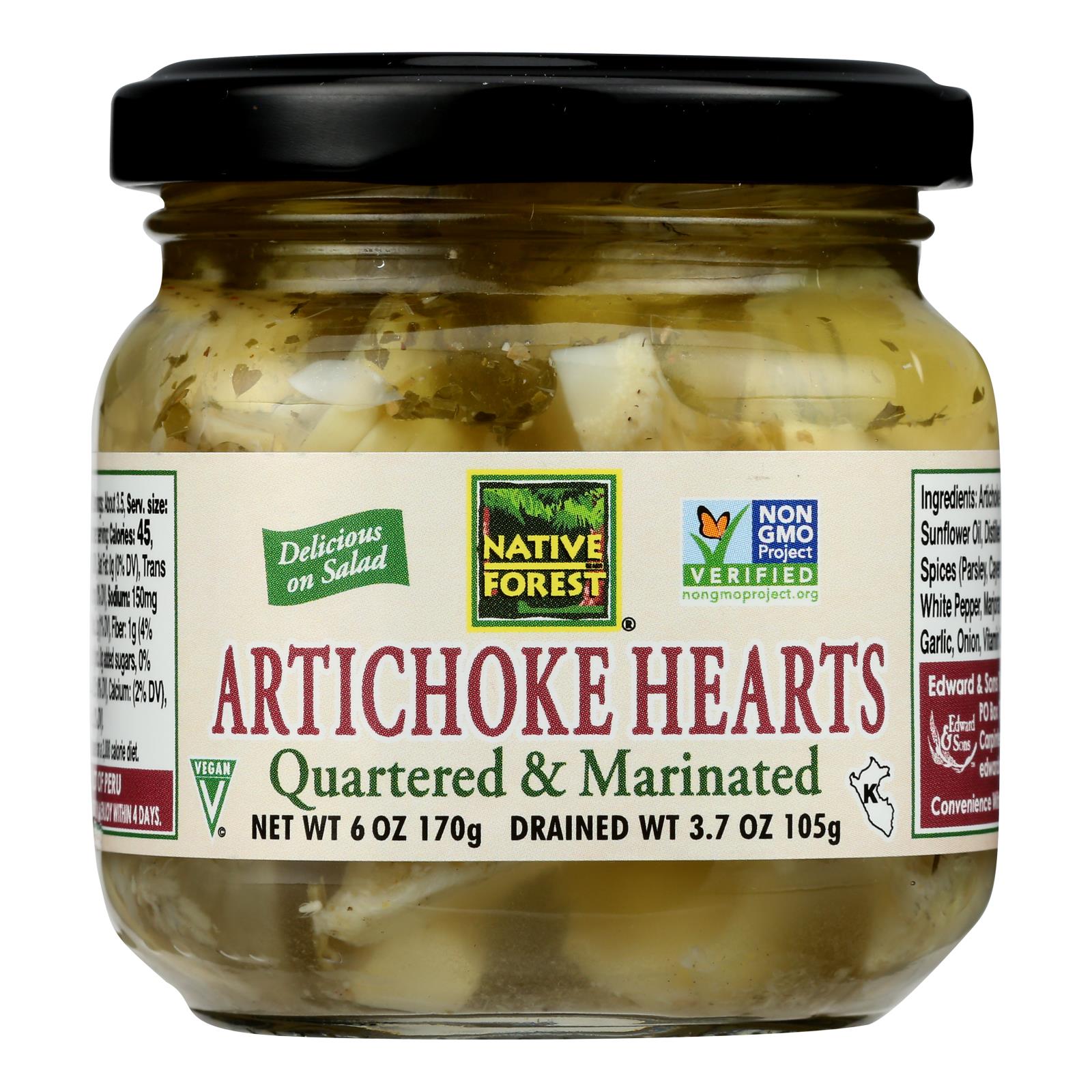 Native Forest Marinated Hearts - Artichoke - Case of 6 - 6 oz.