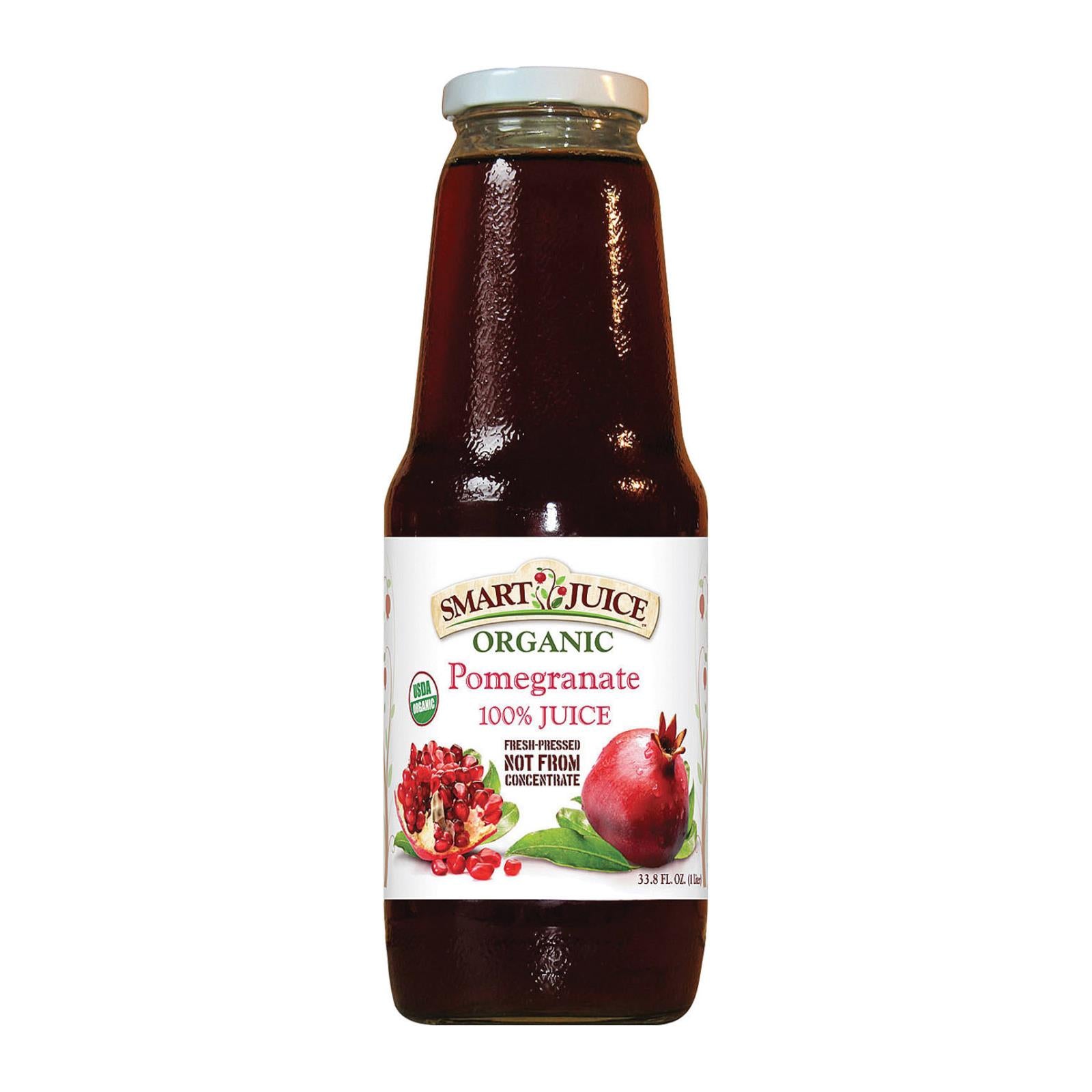 Smart Juice Organic Pomegranate - Case of 6 - 33.8 Fl oz.