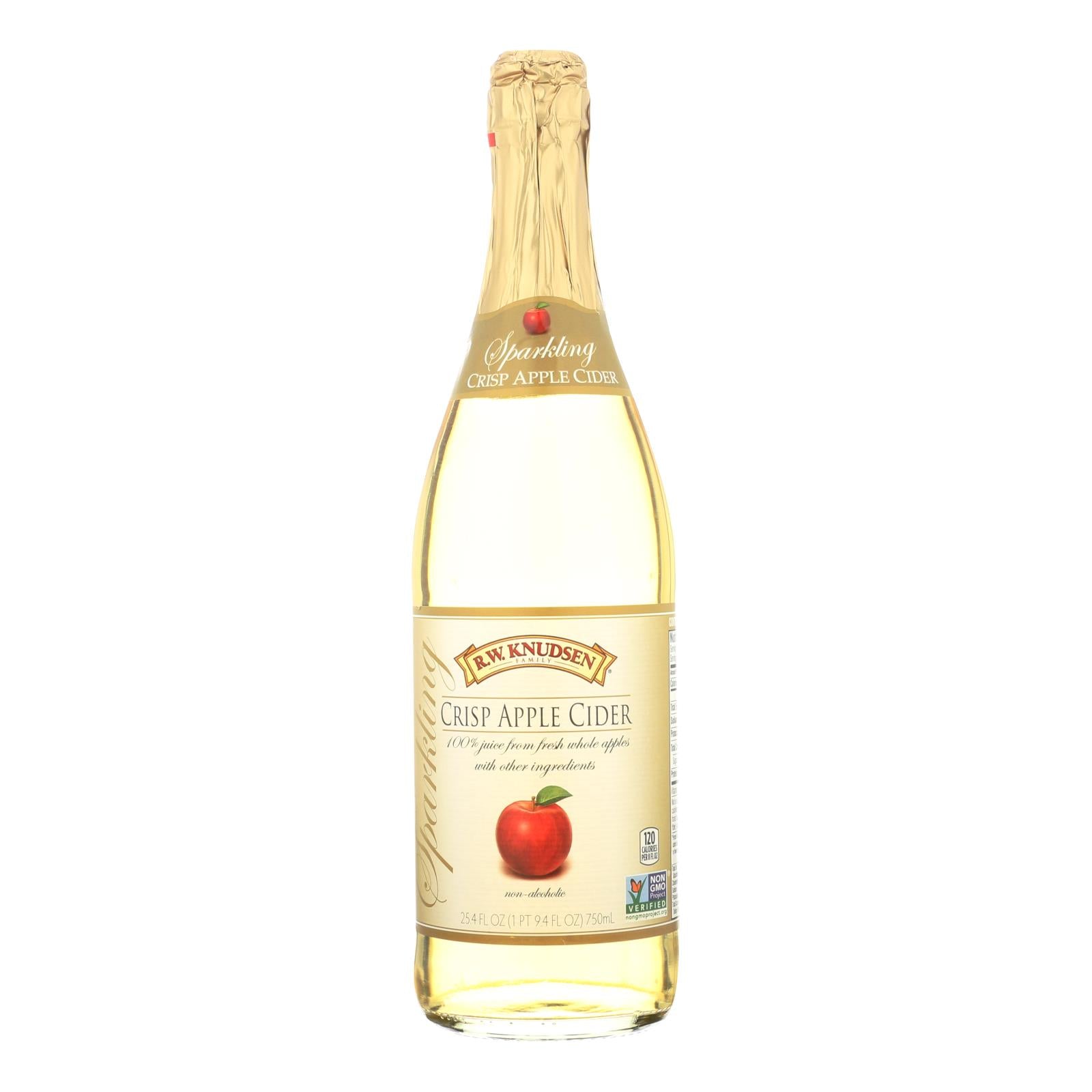R.W. Knudsen - Sparkling Juice - Crisp Apple - Case of 12 - 750 ml