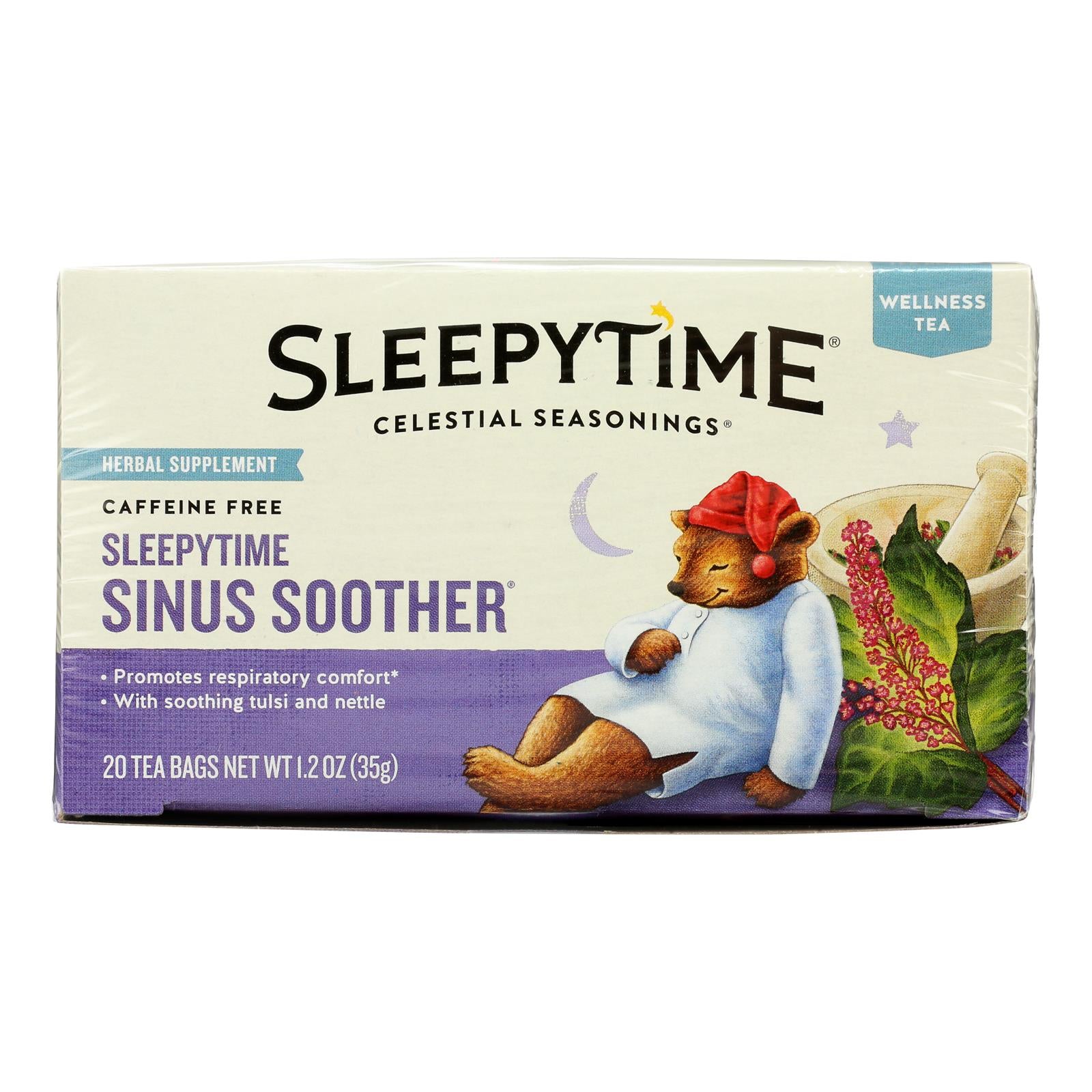 Celestial Seasonings - Wellness Tea Sinus Soothr - Case of 6 - 20 BAG