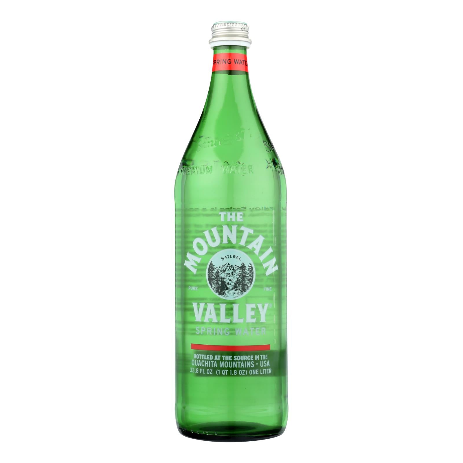 The Mountain Valley Spring Water  - Case of 12 - 1 LTR