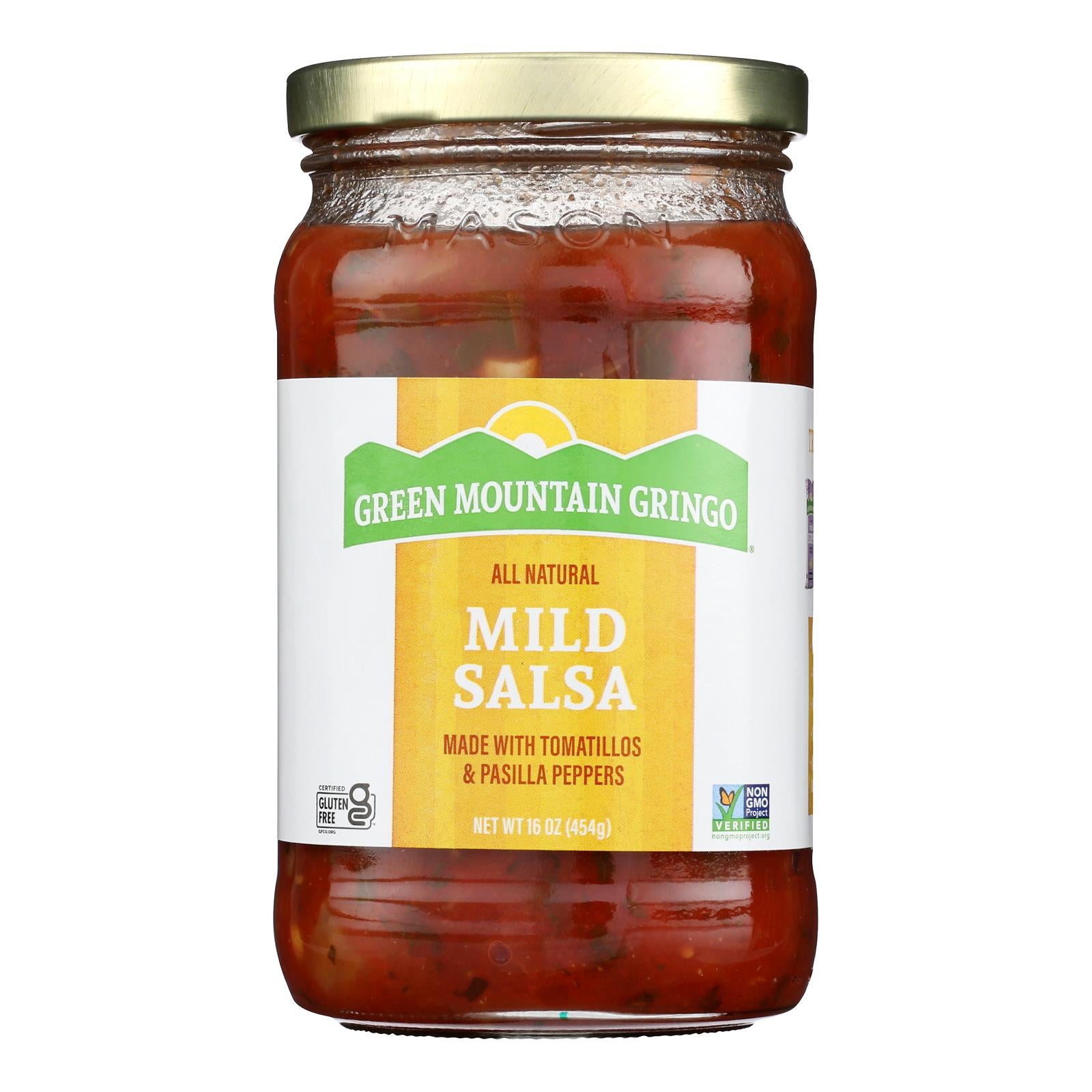 Green Mountain Gringo Salsa - Mild - 16 oz