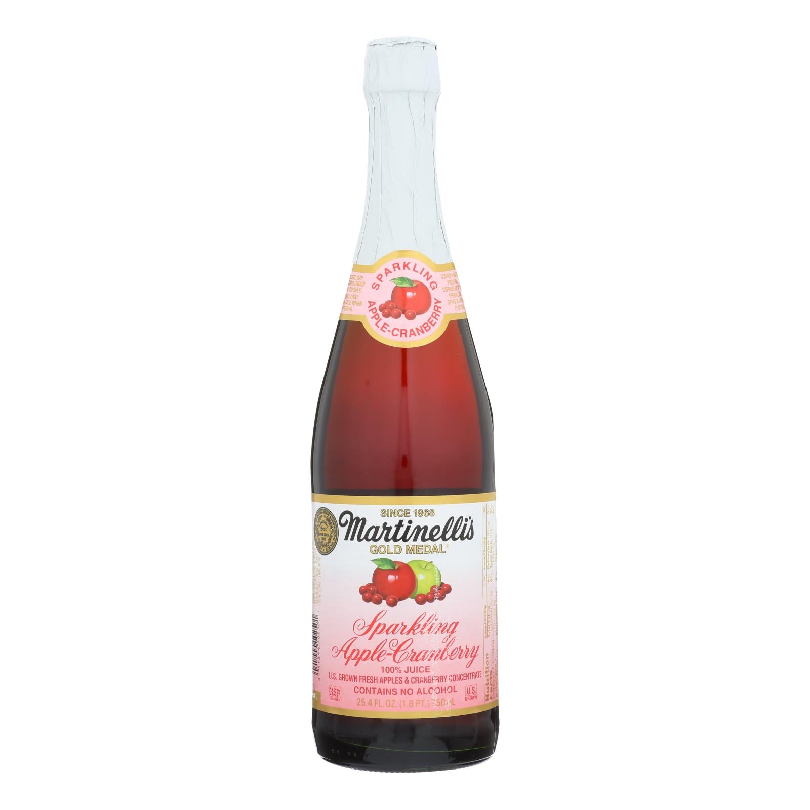 Martinelli’S Sparkling Apple Cranberry Juice  - 1 Each - 25.4 FZ