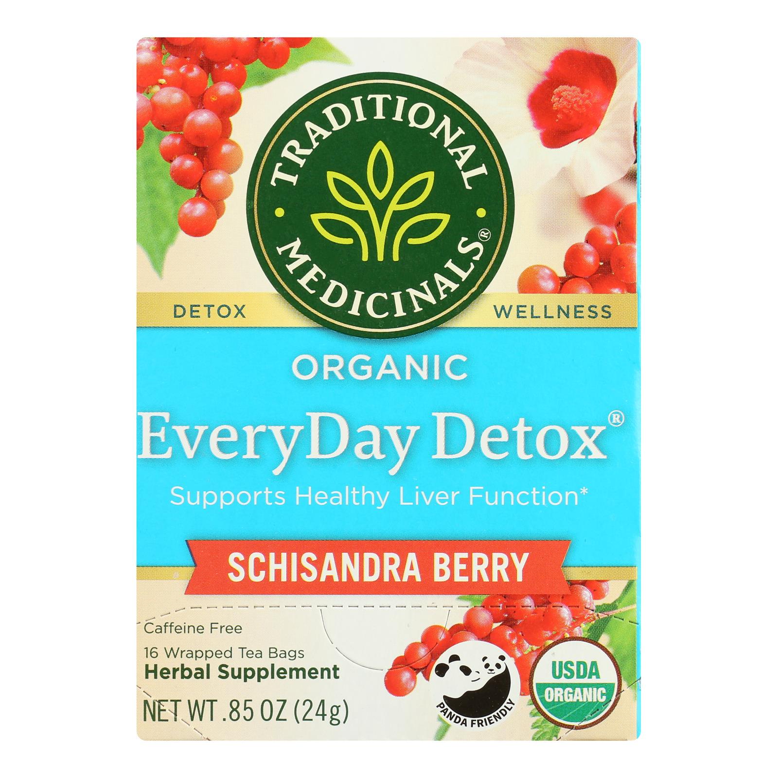 Traditional Medicinals EveryDay Detox Herbal Tea - Case of 6 - 16 Bags