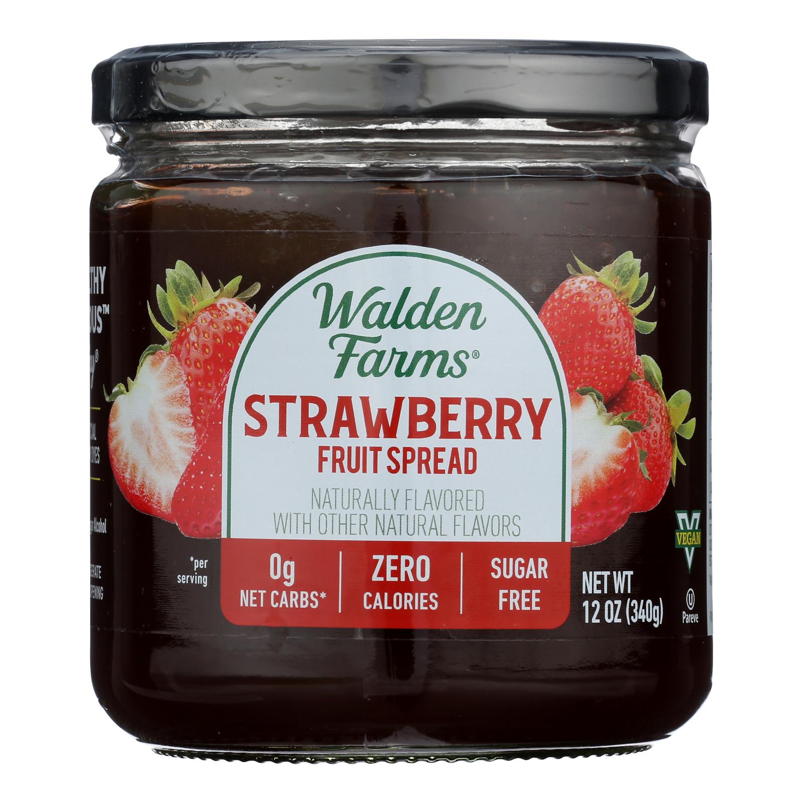 Walden Farms Fruit Spread, Strawberry  - Case of 6 - 12 OZ