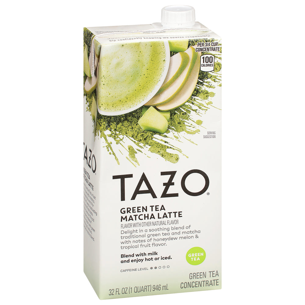 Tazo Matcha Latte Green Tea Concentrate 32 fl oz - Case of 6