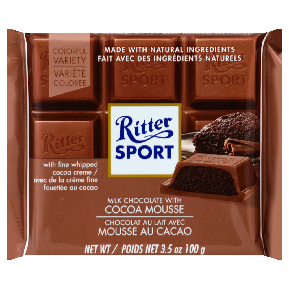 Ritter Sport Bar, Cocoa Mousse - Case of 11 - 3.5 Oz