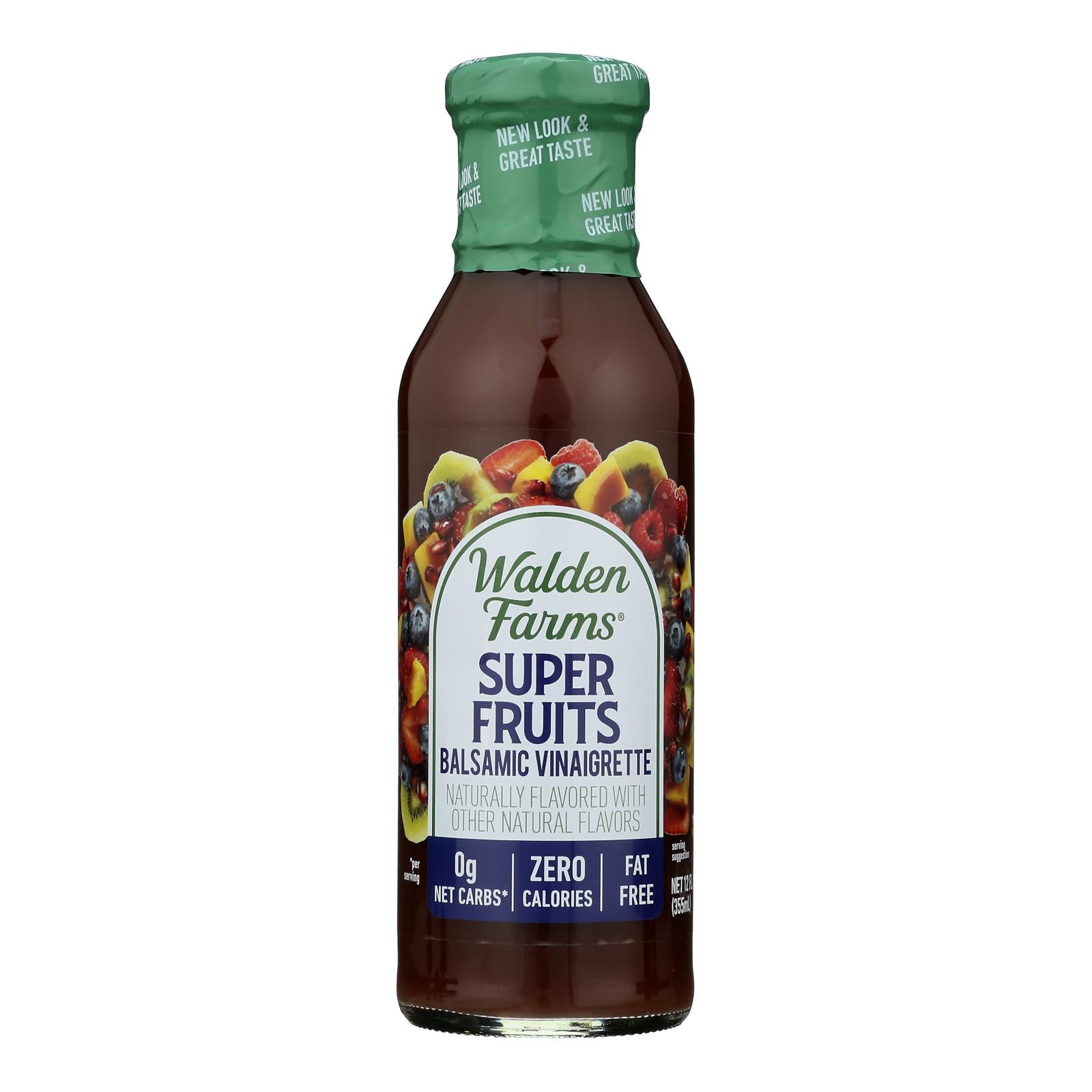 Walden Farms Calorie Free Super Fruits Balsamic Vinaigrette  - Case of 6 - 12 FZ