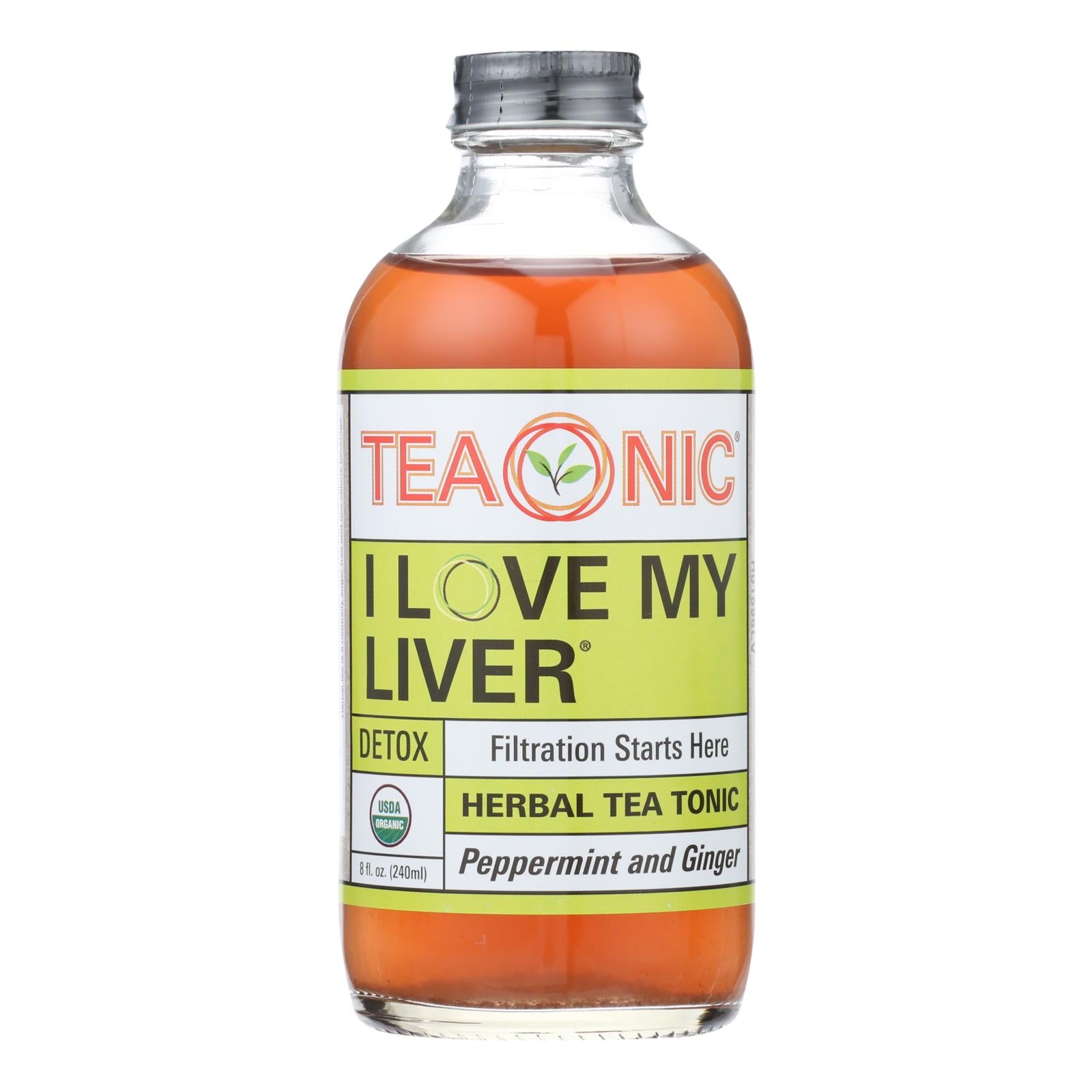 Teaonic I Love My Liver Herbal Tea Supplement  - Case of 6 - 8 FZ