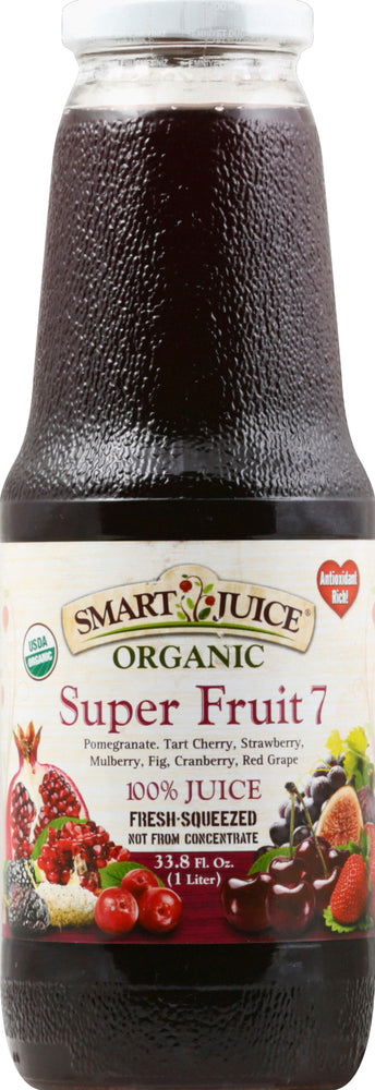 Smart Juice Organic Super Fruit 7 Juice - Case of 6 - 33.8 FZ